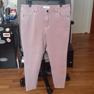 Pink Skinny Petite Jeans